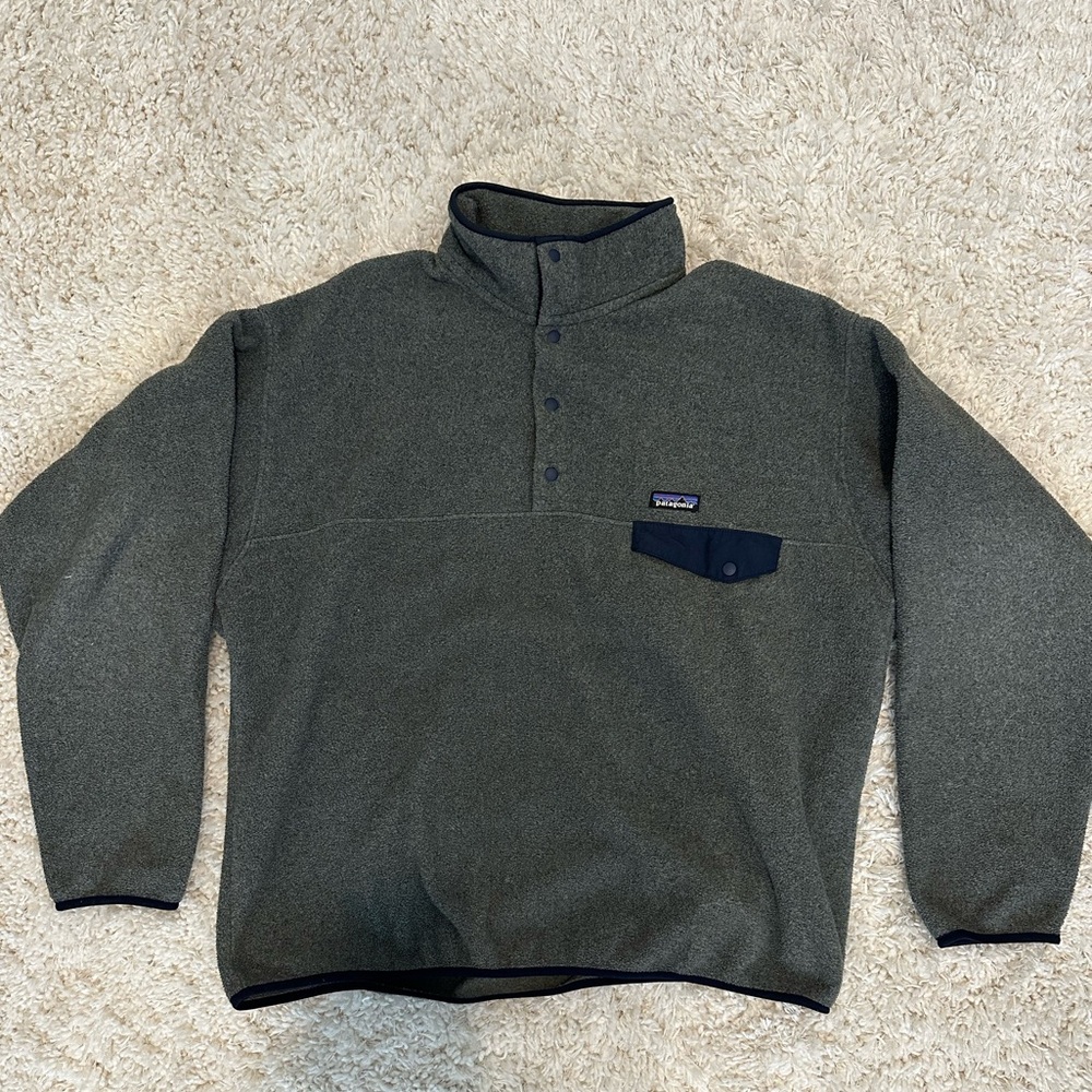 Men’s XL Patagonia Synchilla Snap-t Fleece Pullover Dark Grey